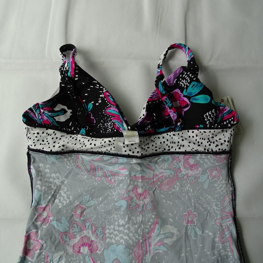 ANNE COLE 2Pc Floral Twist Tankini Set NWT - Picture 6 of 6